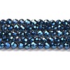Electroplate Transparent Glass Beads Strands X1-GLAA-H021-01B-FR05-2