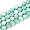 Anti-Tarnish Electroplate Glass Beads Strands EGLA-T021-10mm-15-11-1