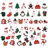 50Pcs 25 Style Christmas Alloy Enamel Pendants ENAM-SZ0003-09-1