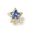 Brass Micro Pave Cubic Zirconia Beads KK-D379-01G-07-1
