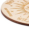 Wooden Carved Cup Mats LS-AJEW-P103-01L-3