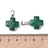 Synthetic Malachite Pendants G-K359-02P-04-3