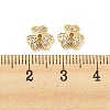 Brass Micro Pave Cubic Zirconia Bead Cap KK-H452-28G-3