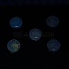 UV Plating Luminous Transparent Acrylic Beads OACR-P010-05D-2