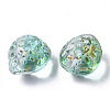 Transparent Spray Painted Glass Beads LS-GLAA-R215-01-B07-2