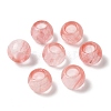 Cherry Quartz Glass European Beads G-N342-03C-1