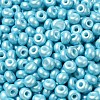 Baking Paint Luster Glass Seed Beads SEED-B001-04A-03-3