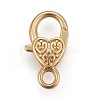 Tibetan Style Heart Lobster Claw Clasps LS-LF014Y-MG-NR-1