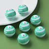 Opaque Striped Acrylic Beads MACR-S373-27C-11-5