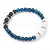 Natural Apatite Stretch Bracelets BJEW-JB03739-03-1