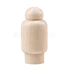 Unfinished Wooden Peg Dolls WOCR-PW0003-72E-1