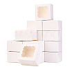 Square Paper Biscuit Boxes with Lace Edged Square Clear Window CON-TAC0001-12A-01-2