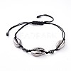 Unisex Adjustable Nylon Cord Braided Bead Bracelets BJEW-JB04887-01-1