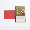 Christmas Pop Up Greeting Cards and Envelope Set X-DIY-G028-D01-2