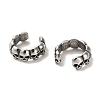 316 Surgical Stainless Steel Cuff Earrings EJEW-D096-01A-AS-2