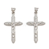 Easter Brass Micro Pave Clear Cubic Zirconia Pendants CU-CBADC6C-09P-03-1