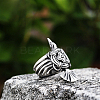 Retro 304 Stainless Steel Finger Rings FS-WG0E659-05-2