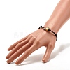 Heart Beads Adjustable Cord Bracelet for Women BJEW-JB07192-3