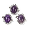 Natural & Synthetic Gemstone Oval with Flower Multi-Strand Links G-G291-03P-2