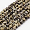 Natural Dalmatian Jasper Beads Strands X-G-D840-49-4mm-1