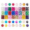 Spray Painted Crackle Glass Beads CCG-PH0002-01-6mm-1