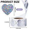 Round Dot Laser Style PVC Decorative Sticker Rolls DIY-WH0453-44A-2