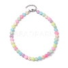 Acrylic Beaded Kids Necklaces NJEW-JN04708-01-4
