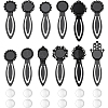 38pcs 14 Styles Zinc Alloy Bookmarks Finding FIND-NB0005-24-1