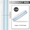 Cotton Stripe Pattern Ribbon OCOR-WH0078-550C-2
