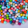 Round Silicone Focal Beads SI-JX0046A-96-4