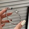 Rose Alloy Cuff Bangles for Women FS-WGA3415-01-3
