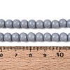 Opaque Solid Color Glass Beads Strands GLAA-T032-P6mm-25-2