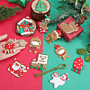 12Pcs 12 Styles PVC Christmas Pendant Decorations DIY-SC0026-47-3