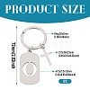 1Pc Stainless Steel Keychains KEYC-TADJ0001-08O-2