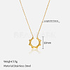 304 Stainless Steel Pendant Necklaces for Women FS-WG3C5F5-05-1