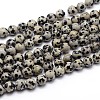 Natural Dalmatian Jasper Round Bead Strands X-G-J303-19-6mm-1