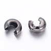 Brass Crimp Beads Covers KK-H290-NFB-NF-2