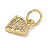 Rack Plating Brass Micro Pave Cubic Zirconia Pendants KK-K392-38G-2