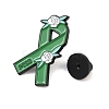 PTSD Awareness Ribbon Enamel Pins JEWB-C048-03D-EB-3