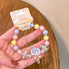 Adorable Pastel Acrylic Beaded Stretch Bracelets for Girl FS-WGCE8BF-06-1