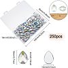 Flat Back Imitation Taiwan Acrylic Rhinestone Cabochons GACR-FG0001-04-2
