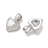 Brass Pave Clear Cubic Zirconia Charms CU-CBA6E4E-19P-C-2