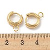 201 Stainless Steel Huggie Hoop Earring Findings STAS-P283-01U-G-3