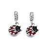 Rack Plating Alloy Enamel European Dangle Charms MPDL-N039-222-1