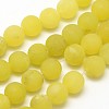 Natural Lemon Jade Round Beads Strands G-D677-8mm-3