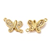 Brass Micro Pave Cubic Zirconia Links Connectors LS-KK-G399-19B-2