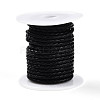 Braided Cowhide Leather Cord NWIR-N005-01C-6mm-1