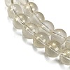 Frosted Transparent Glass Bead Strands X1-GLAA-P065-8mm-01-4