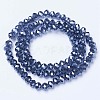 Electroplate Glass Beads Strands EGLA-A034-T8mm-A14-2