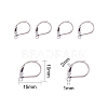 304 Stainless Steel Leverback Earring Findings X-STAS-L190-14S-1